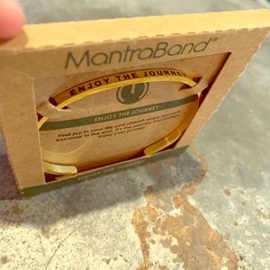 Mantraband gold ENJOY THE JOURNEY bracelet